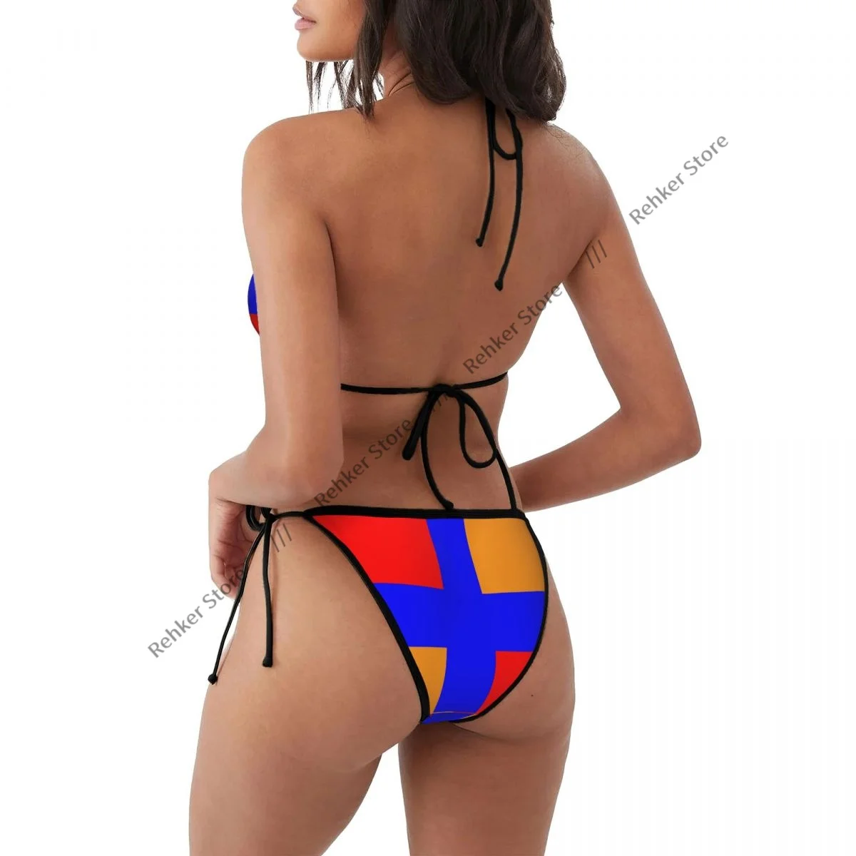 Seksowne bikini damskie dwuczęściowy strój kąpielowy Flaga Ludu Hemshin Kostium kąpielowy Odzież plażowa