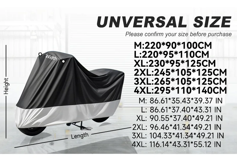 غطاء دراجة أكسفورد مقاوم للماء، قماش القنب للدراجة الإلكترونية عالي التحمل للحماية من أشعة الشمس والمطر مع حاشية مرنة وحواف معززة تناسب جميع الدراجات