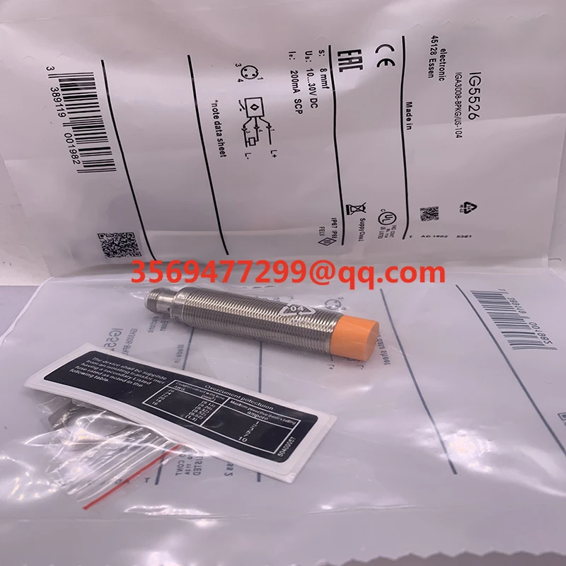 Novo estoque IG5526 IGA3008-BPKG/US-104 sensor de interruptor de proximidade
