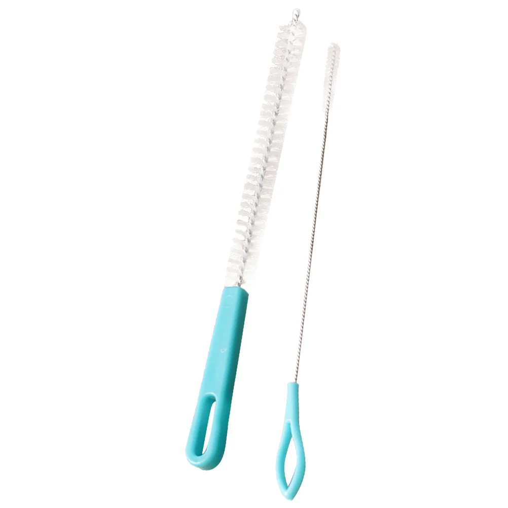 2 Pcs Pipe Cleaner Tube Cleaning Brush Multi-function Straw Portable Cleaners Long Plastic Lotus Root Hole Supply