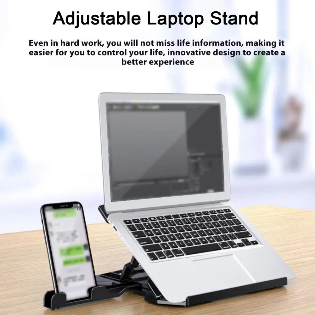 Notebook Stand Ergonomic Laptop Stand Adjustable Laptop Stand with High Stability Strong Load-bearing Notebook Holder Compact