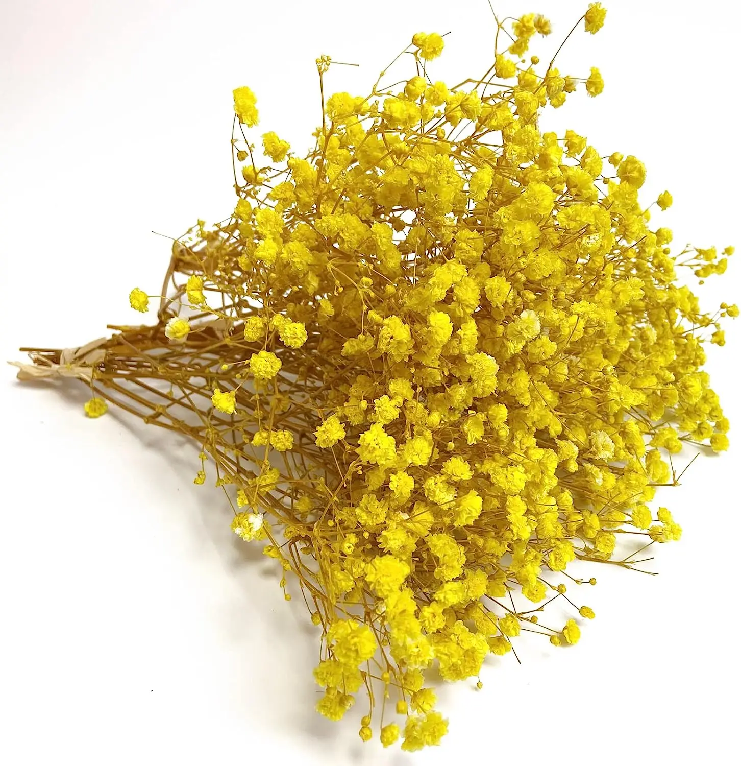 

Yellow Baby's Breath Dried Flowers: Perfect for Home Decor, Parties, Weddings, Christmas, and Halloween DIY Crafts Room Decor