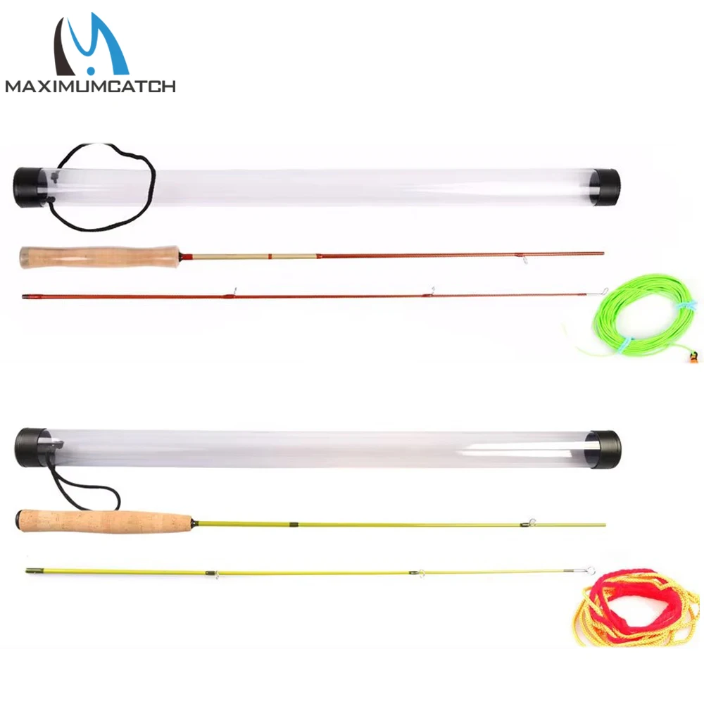 

Удочка Maxcatch Practice Fly Fishing Rod 4,2 фута, состоящая из 2 частей, стартовая удочка с леской WF и индикатором удара для начинающих и детей