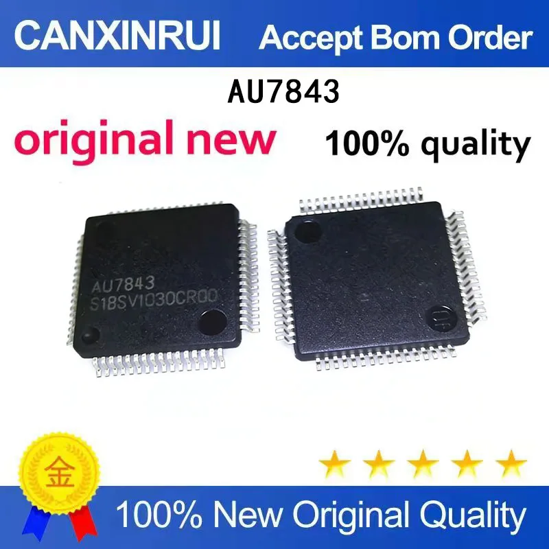 

(5-100 Pieces) New stock AU7843 QFP