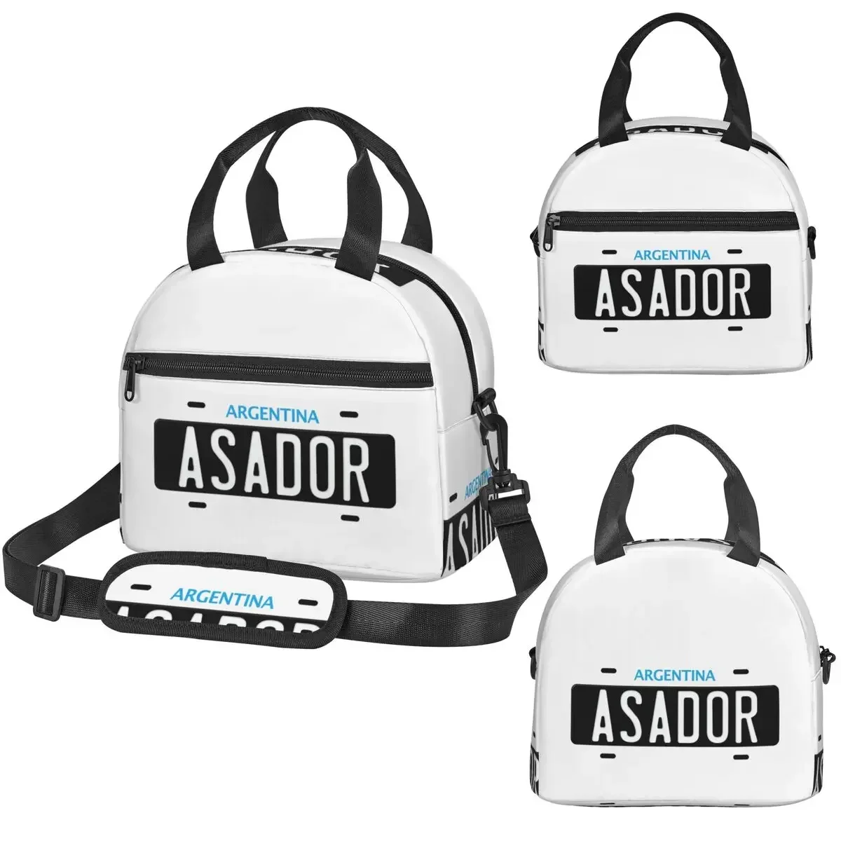 Argentinian Asador Argentina BBQ Grillmaster - Bolsa térmica para el almuerzo para mujer, para oficina, caja térmica, bolsa térmica portátil para el almuerzo