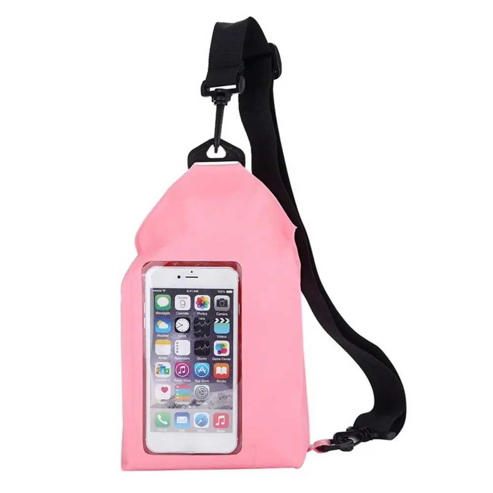 New Waterproof Swimming Bag Universal PVC Rafting Waist Bag Hanging with Strap Lanyard Cosmetic Bag Camping Travel Sport