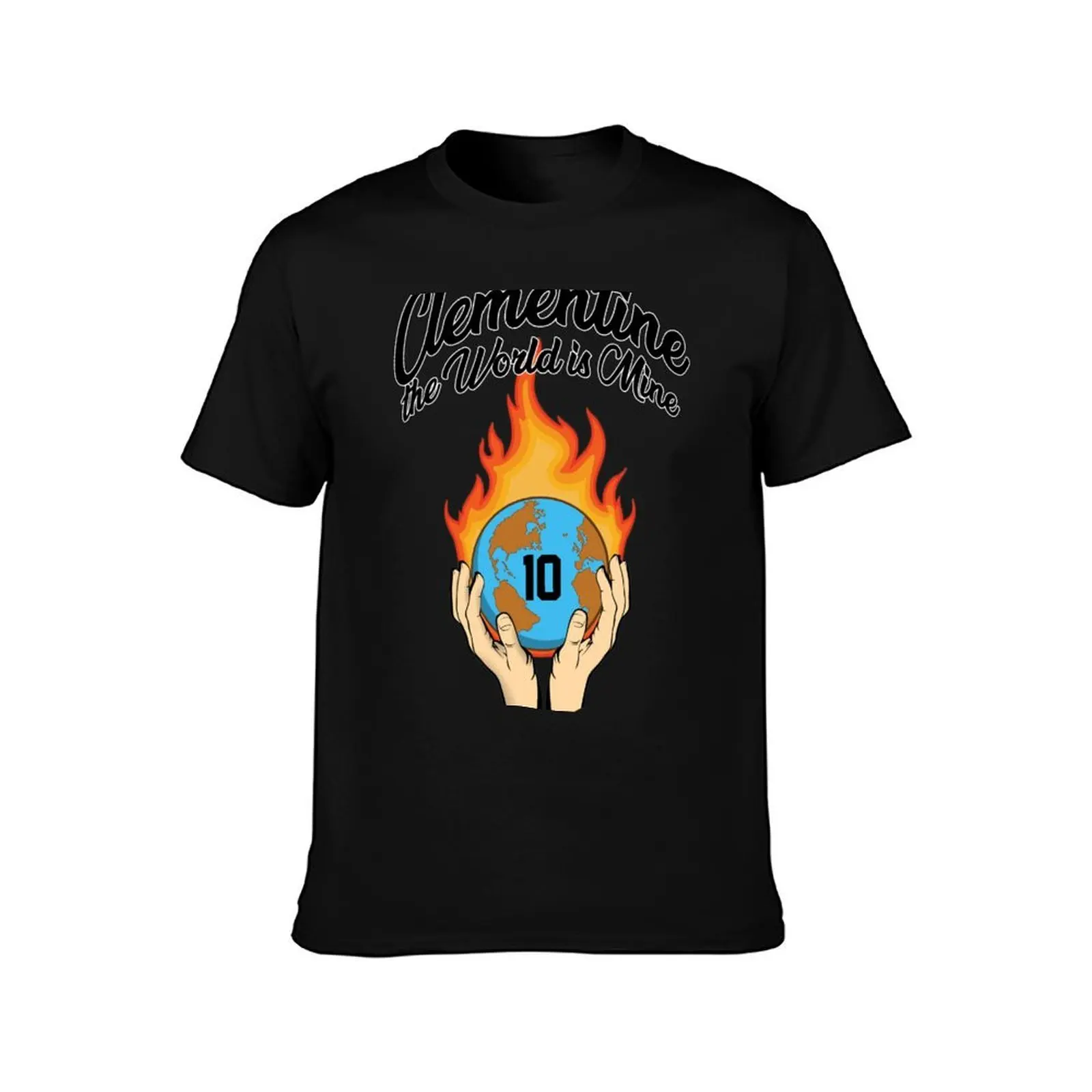 The World is Mine! T-Shirt, Summer Casual Cotton Tee, Oversized Streetwear Tops, Vintage Graphic Print, Loose Fit Short Sleeve