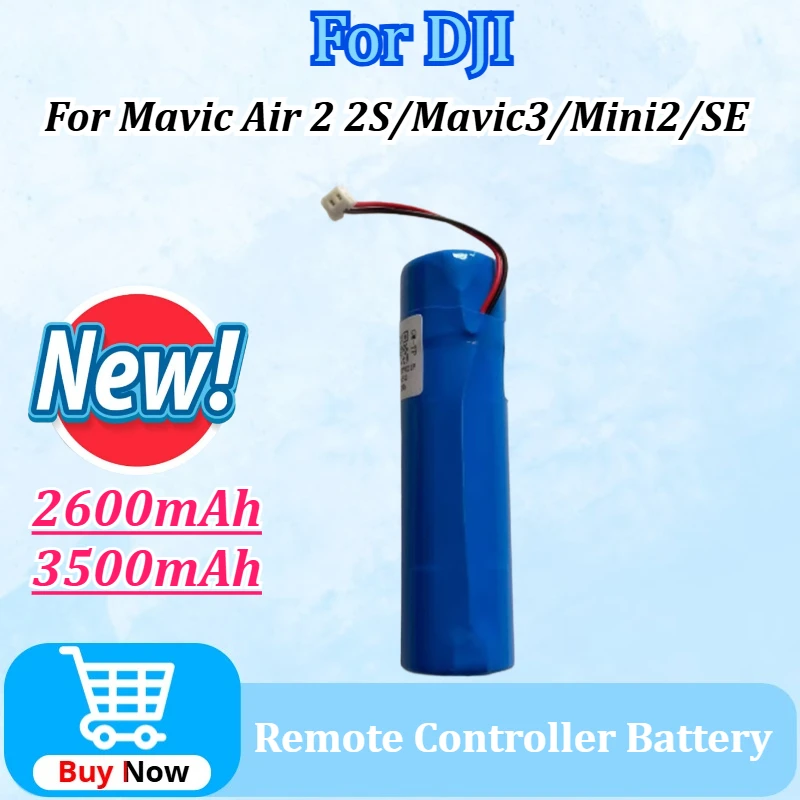 

Upgraded 3.7V 2600mAh/3500mAh for DJI RC-N1 Mavic Air 2 /Air 2S/Mavic3/Mini2/SE/Mini Remote Controller 2-Wire Plug Battery