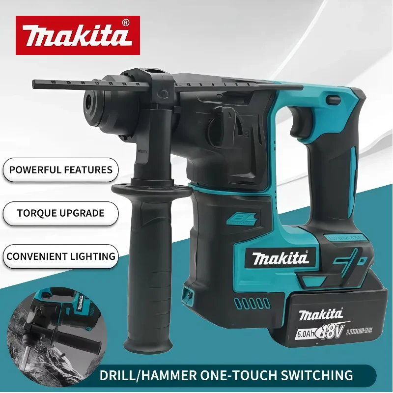 

Makita Original HR140D Brushless Hammer Makita 18V 20V Cordless 18V Electric Hammer Lithium Battery Wireless Drills Power Tools