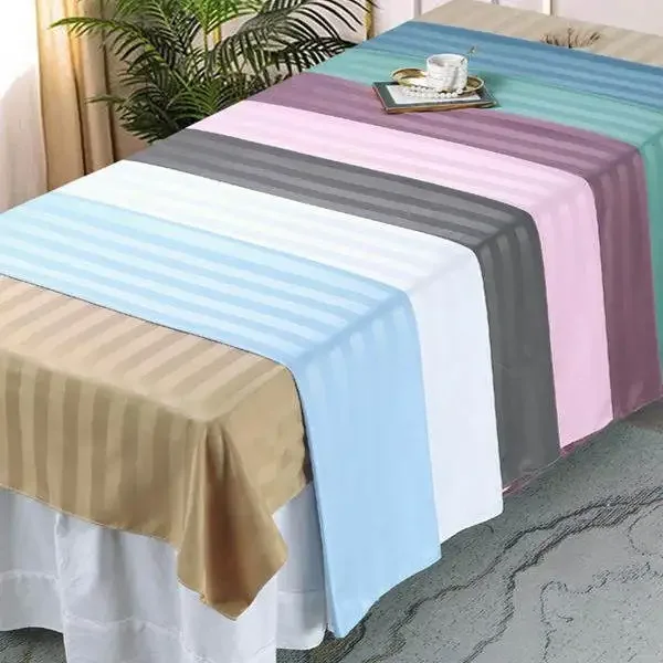 Satin Strip Hanging Edge Massage Bed Sheet Skin Management Oil Proof Dirt Proof Coverlet Breathable Bed Surface Protective Cloth
