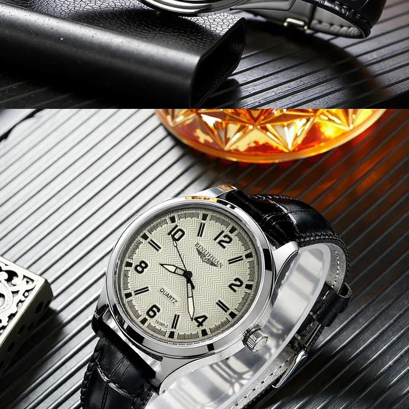 Reloj para Hombre, Reloj de Cuarzo Casual y Elegante para Negocios