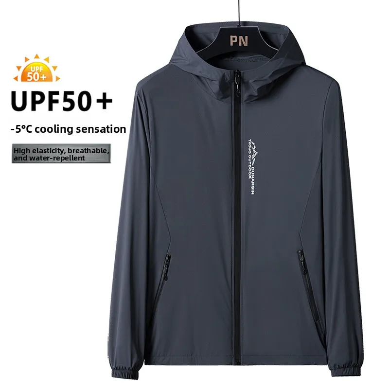 ملابس رجالية خفيفة الوزن من الحرير الجليدي للحماية من الشمس والأشعة فوق البنفسجية، مناسبة للصيد والأنشطة الخارجية، مريحة وذات...