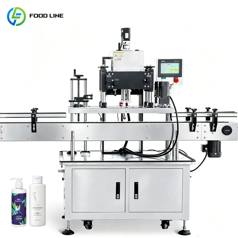 Bottle Capper Machine Automatic Screw Capping Equipment For Beverage Packaging Customized