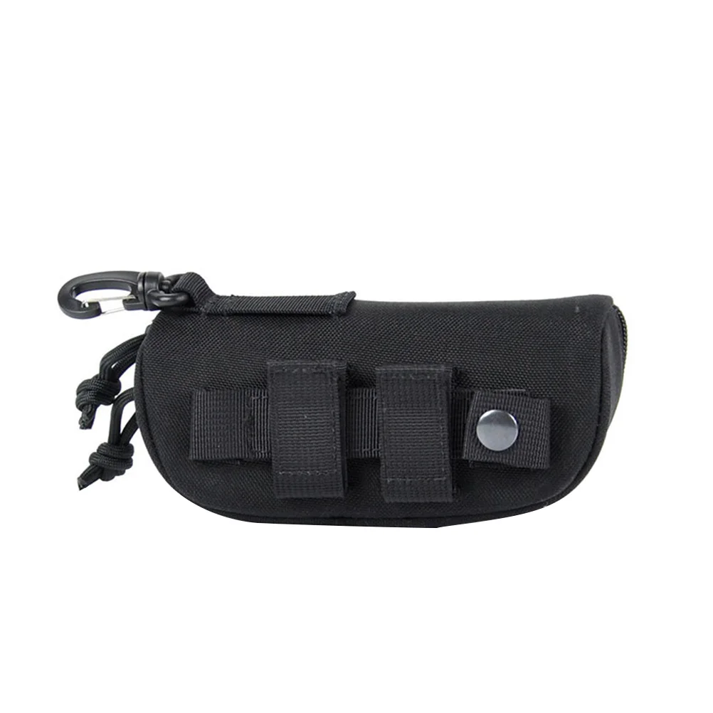 

Portable Black Glasses Case Slim Handmade Canvas Durable Protection Bag for Outdoor Cycling Sunglasses Holder Glasses Case