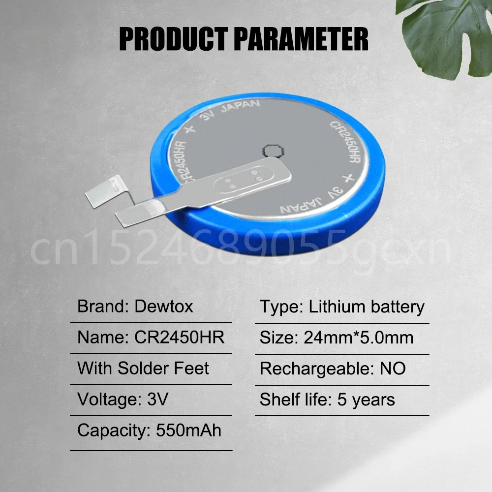 1-2PCS Brand New Original Eaxell CR2450N High Temperature Battery 3V Tire Pressure Monitoring Battery CR2450HR CR2450