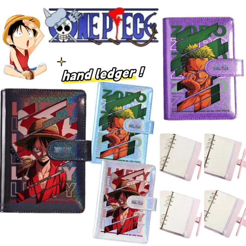 New One Piece Monkey·D·Luffy Roronoa Zoro student two-dimensional laser shooter account book student high-looking life notepad