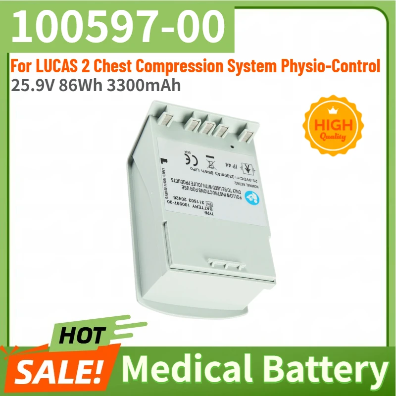 100% Neue Hochwertige 100597-00 25,9V 86Wh 3300mAh Medizinische Batterie für LUCAS 2 Brustkompressionssystem Physio-Control