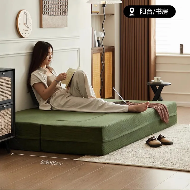 

Simple flannel compression sofa living room modern fabric vacuum packaging tofu module straight row double