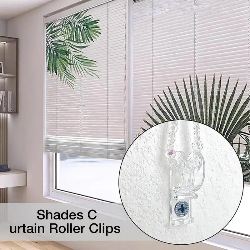 Blind Cord Retainer 8X Blind P Clip Hooks Blind P Clip Hooks Roller Shade Clear Safety Chain Retainer Roller Blinds Chain