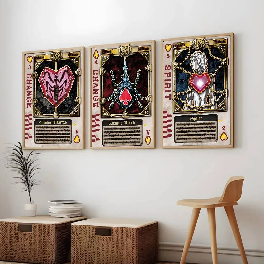 K-Kamen Rider Blade Poker Card Poster Canvas painting poster with prints Home bedroom living room decoration gift