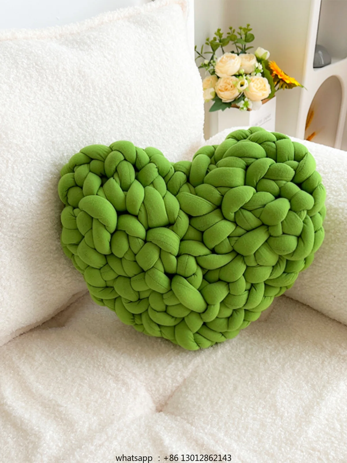 

Love throw pillow woven heart pillow sofa living room cushion