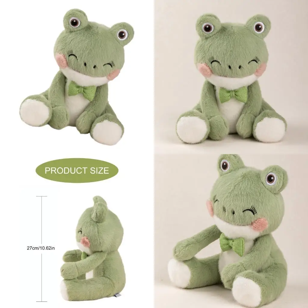 

Funny Frogs Stuffed Animals Sweet Toy Soft Comfortable Frogs Doll Early Education Toddlers Toy A2UB