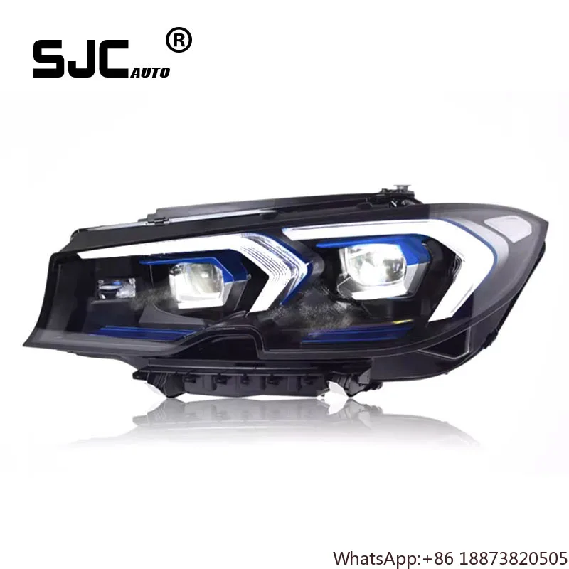 

Auto Car Head Lights for BMW 3 Series G20 G28 2019-2023 Upgraded Lci Headlight Matrix Style Laser Headlights
