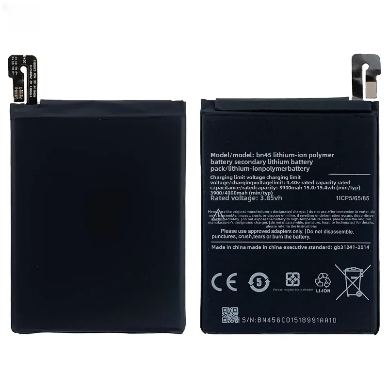 In Stock  Fast Shipping  3.85V 3900mAh BN45 Mobile Phone Batteries for Xiaomi Redmi Note 5 Note5 Replacement Lithium Battery