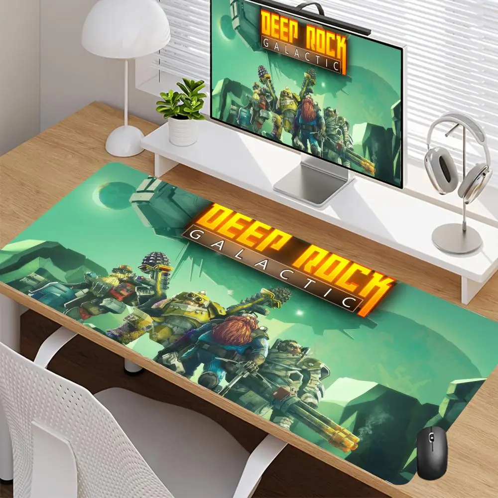Tappetino per mouse galattico da gioco Deep Rock Tappeto per mouse con tastiera in gomma grande 400x900mm Tappetino per mouse antiscivolo per giocatori Tappetino per mouse per ufficio portatile