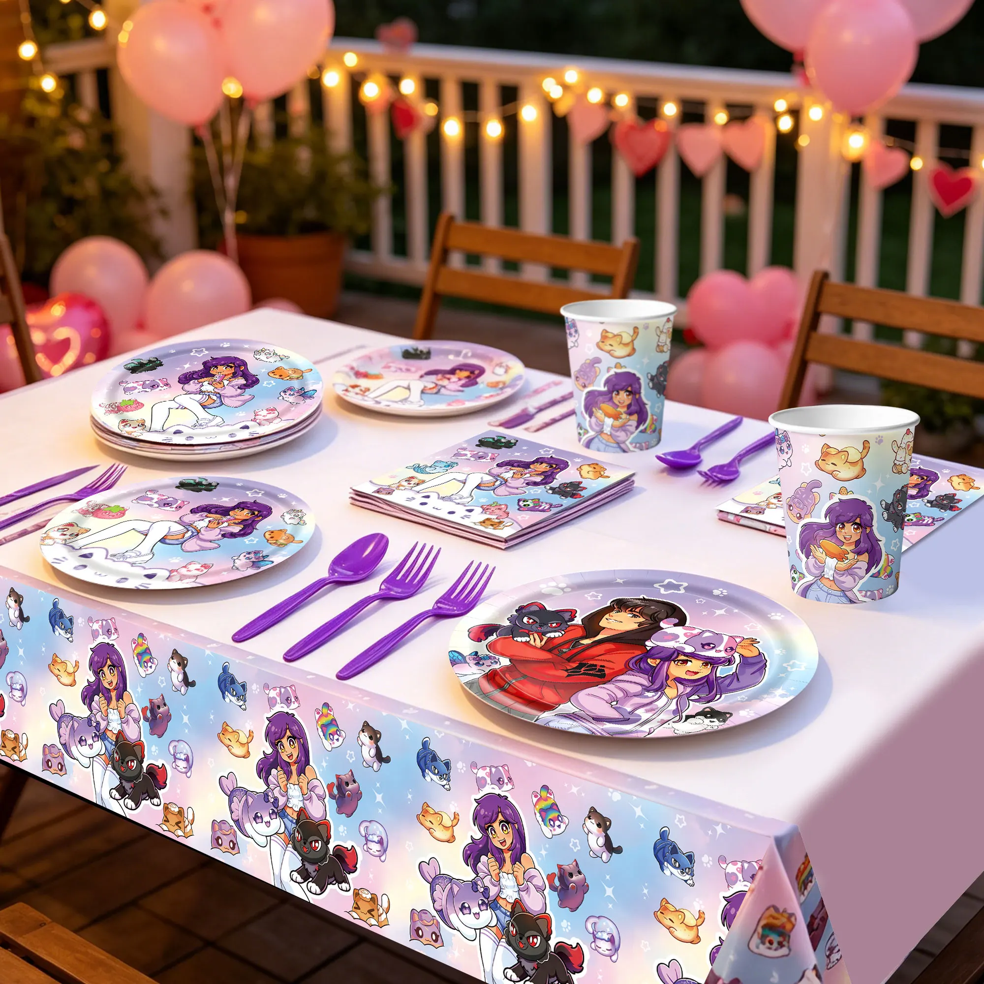 Aphmau 誕生日デコレーション ピンク ビデオゲーム パ - Photography Award のレビューと価格