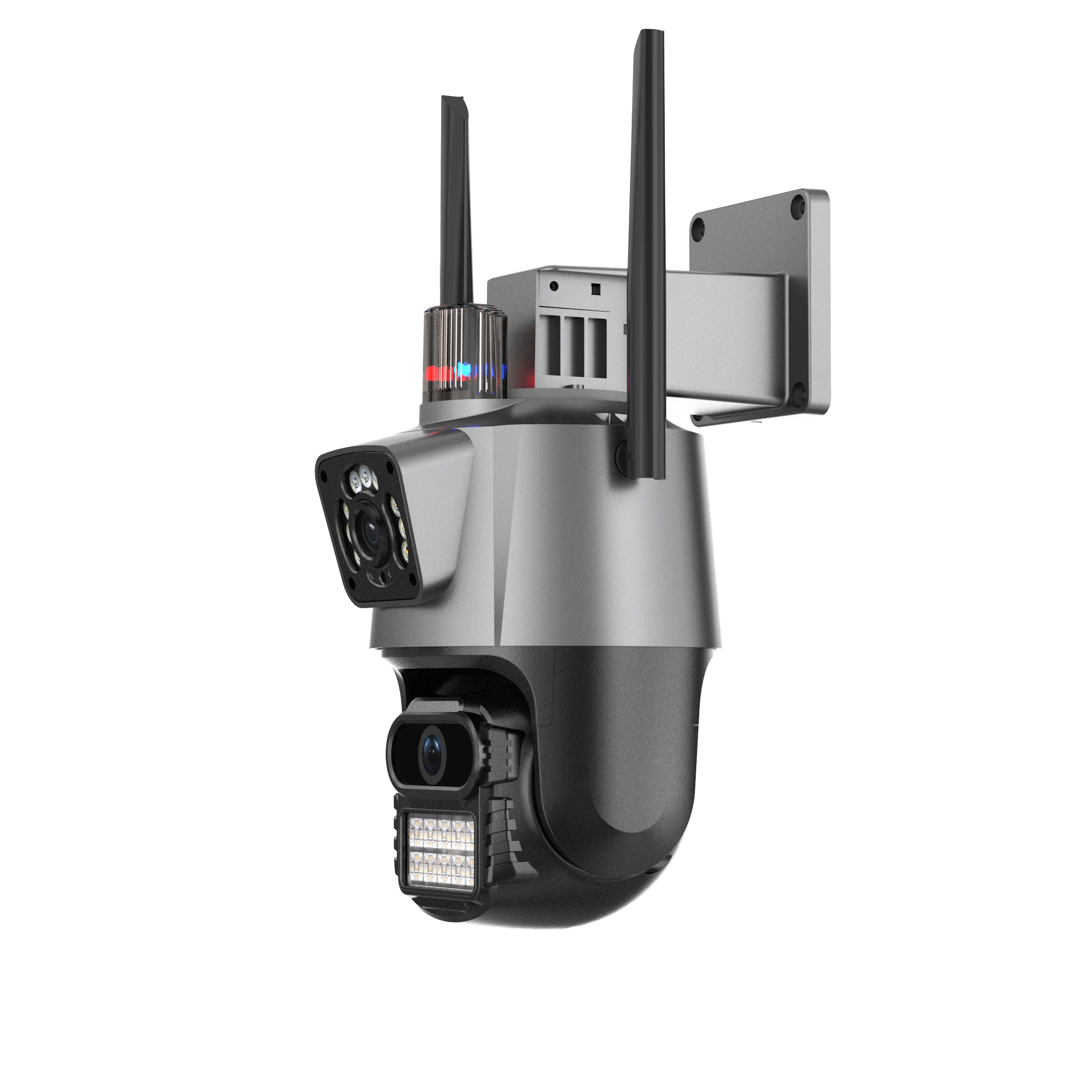 New Gun Ball Linkage  Dual Lens Monitoring Outdoor Waterproof HD WiFi Ball  Binocular Camera