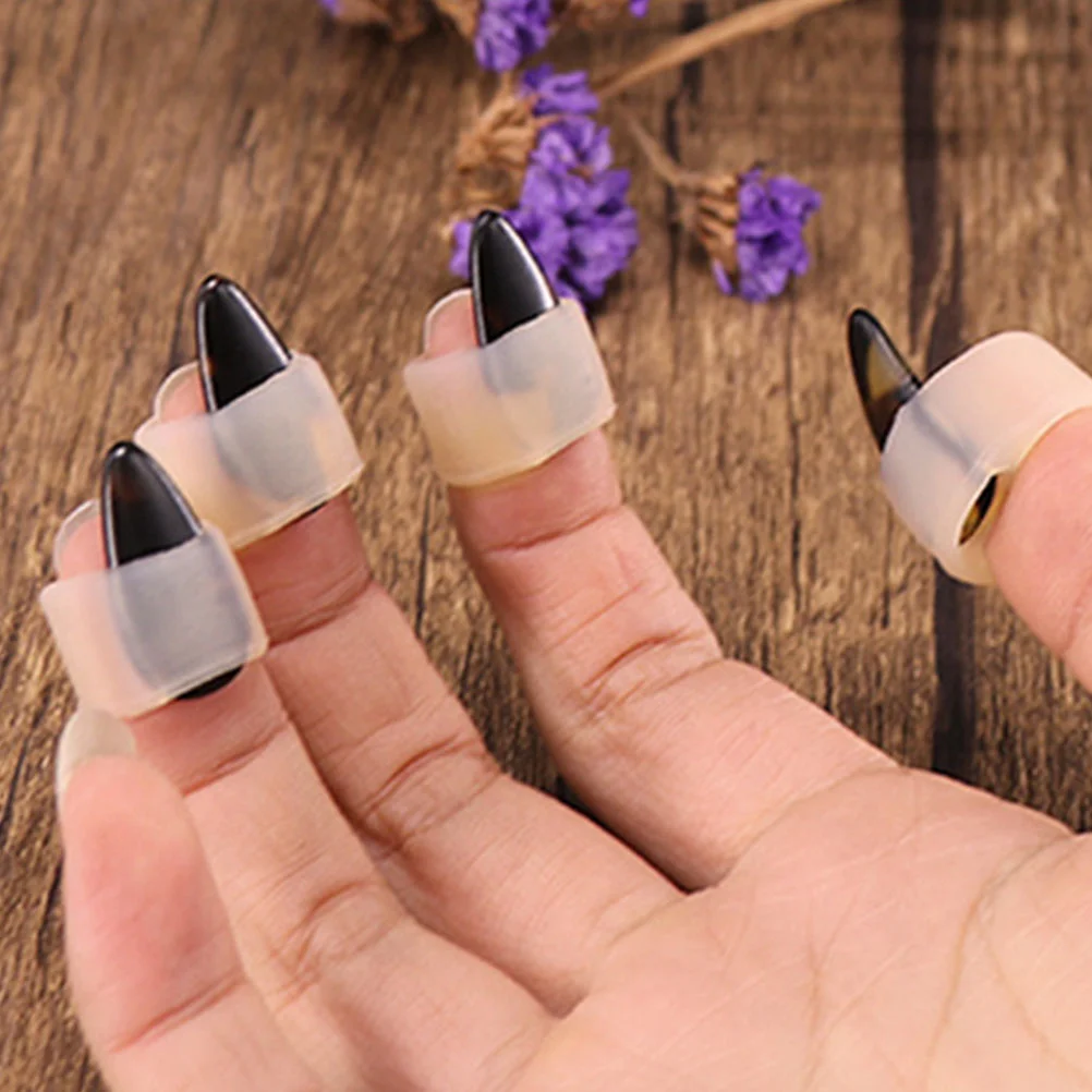 

Practice Nail Covers Gadgets for Kids Set Supplies Protectors Simple Silica Gel Accessories Child