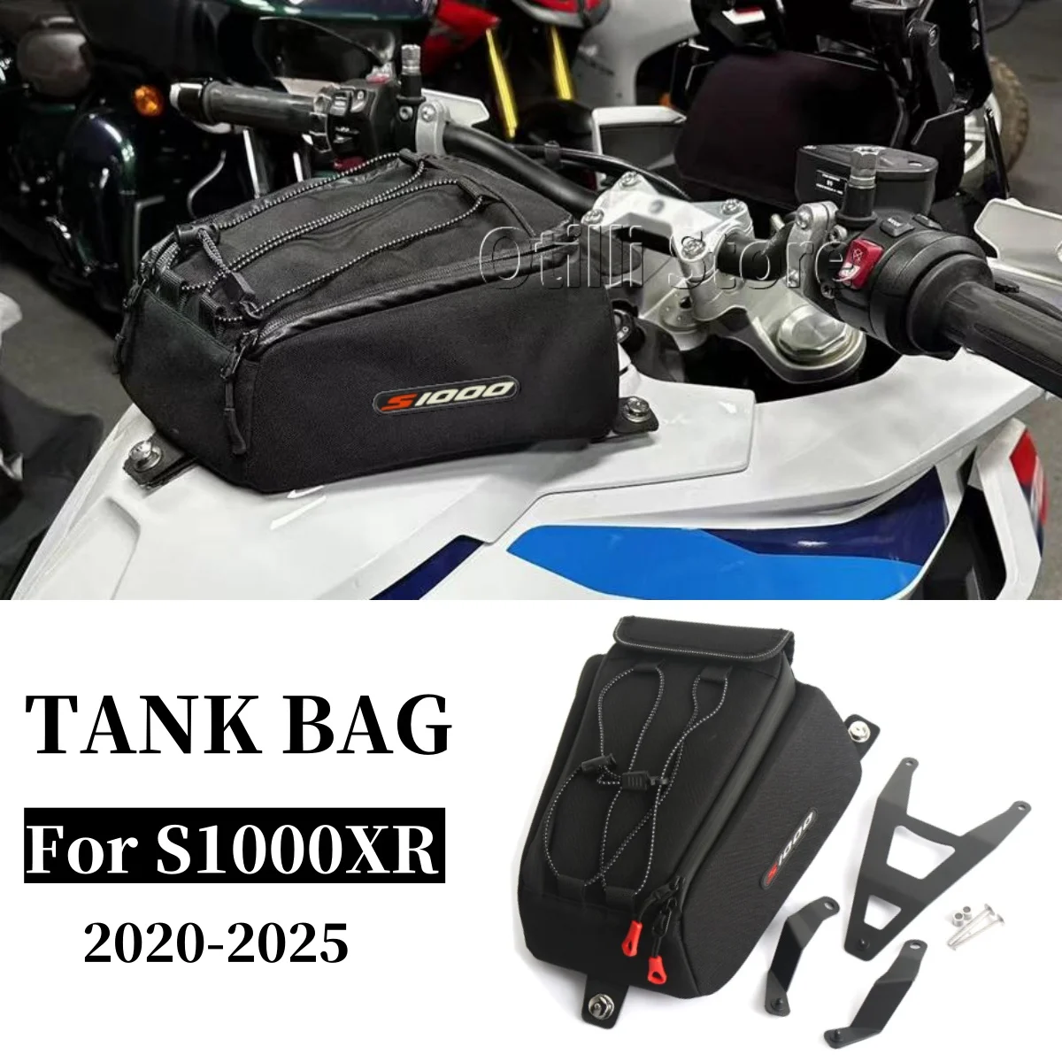 

Для BMW S1000XR S1000 XR S1000 XR s1000 xr 2020-2025 мотоциклетная сумка для топливного бака, сумки для хранения багажа, быстросъемная сумка для бака, гоночная
