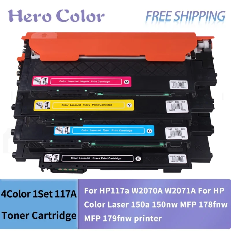 

Картридж с тонером 117A, совместимый с принтером hp117a W2070A W2071A для HP Color Laser 150a 150nw MFP 178fnw MFP 179fnw