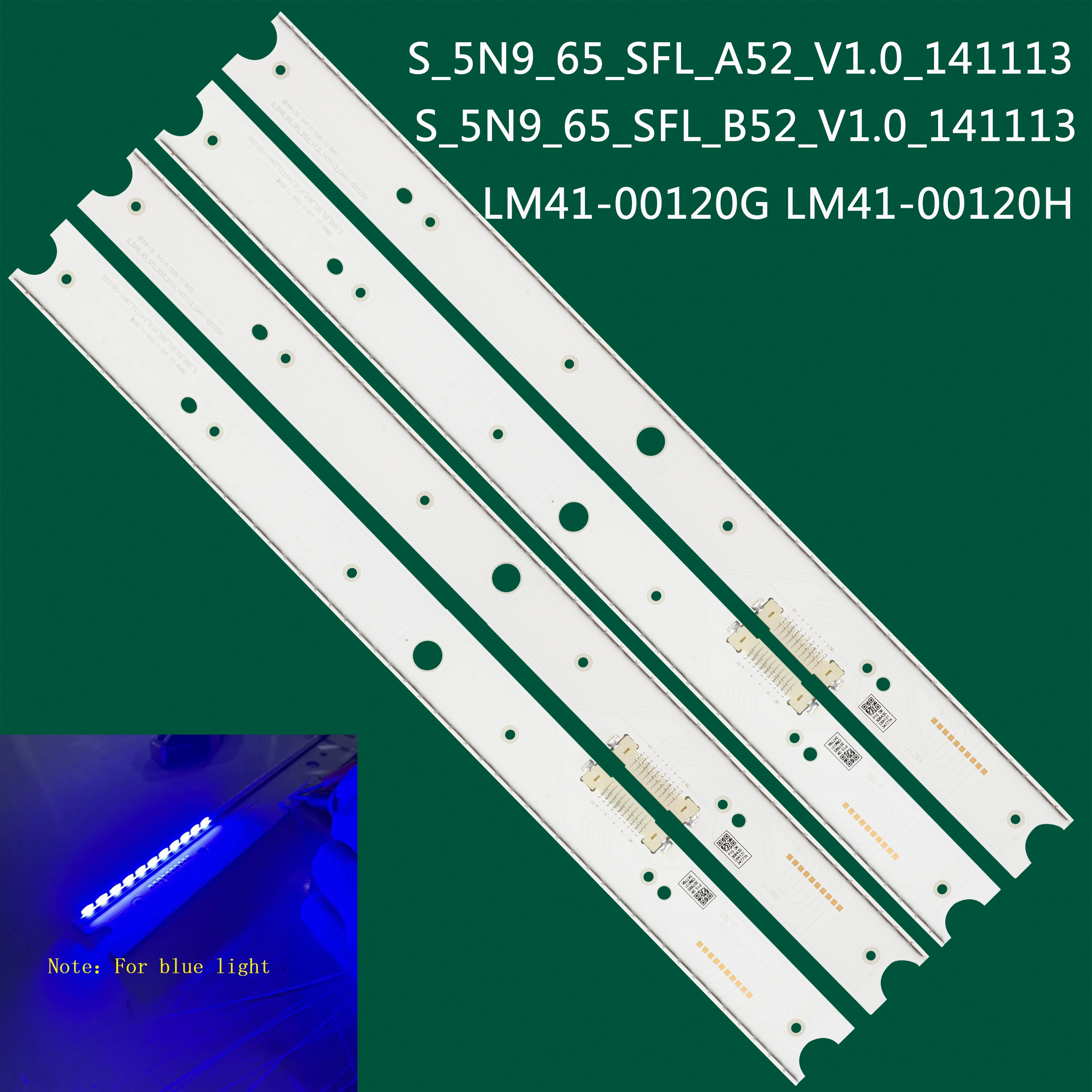 

LED strip for Samsung UN65JS850D UE65JS8580 UE65JS8505 UE65JS8502 UA65JS8000W S_5N9_65_SFL_A52_V1.0 LM41-00120G LM41-00120H