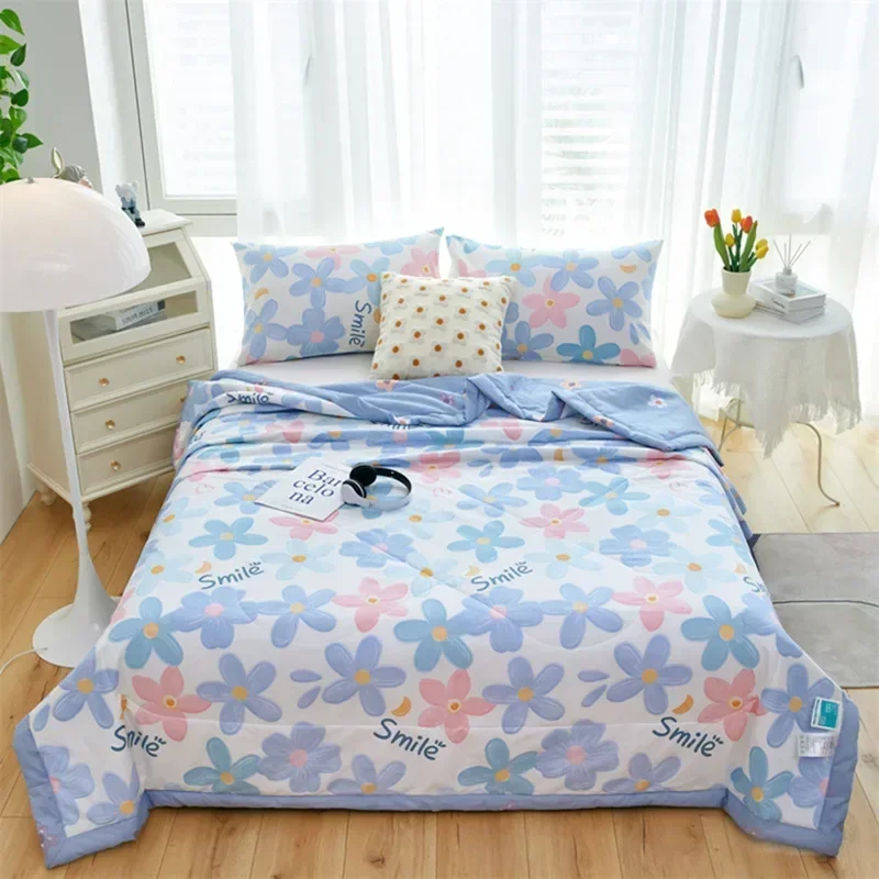 

Cartoon Spring Summer Double Quilts with Free Shipping Adult Child 100% Cotton Quilt Soft Comfortable Skin Friendly Comforter