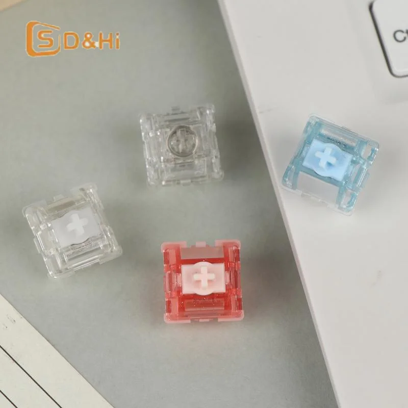 Novo Switch Magnético Linear UR Ice para Teclado Mecânico Magnético, Mola de 22mm, 35gf, 700Gs, RGB Transparente, Lubrificado de Fábrica