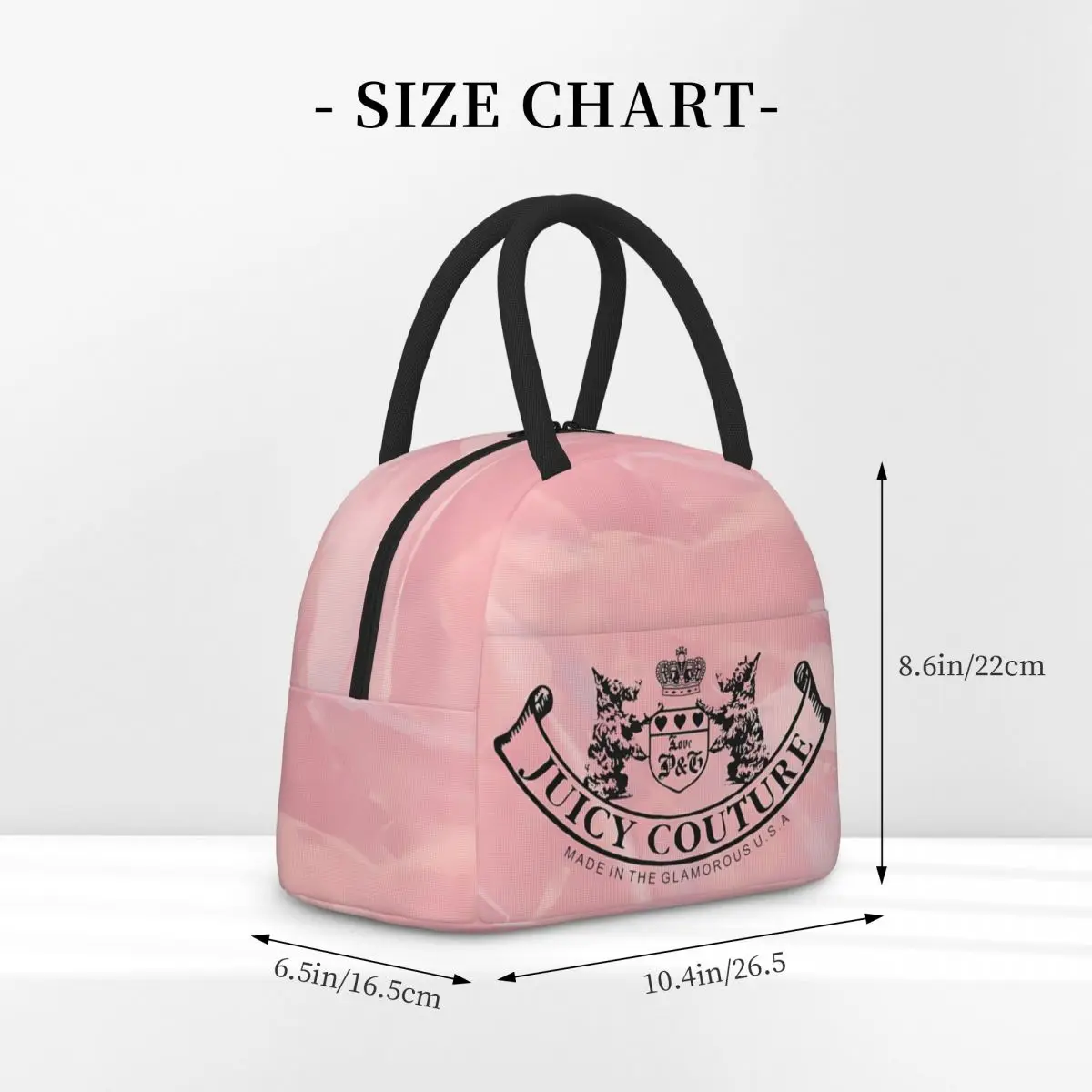 Hot-Sale-Like-Juicy-Couture-Style Lunch Box Women Cooler Thermal Food Insulated Lunch Bag Kids Portable Picnic Tote Bags