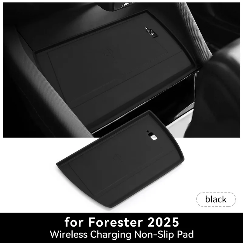 

For Subaru Forester 2025 Car Central Control Wireless Charging Silicone Pad Dust and Anti Slip Pad Interior Accessories Supplies