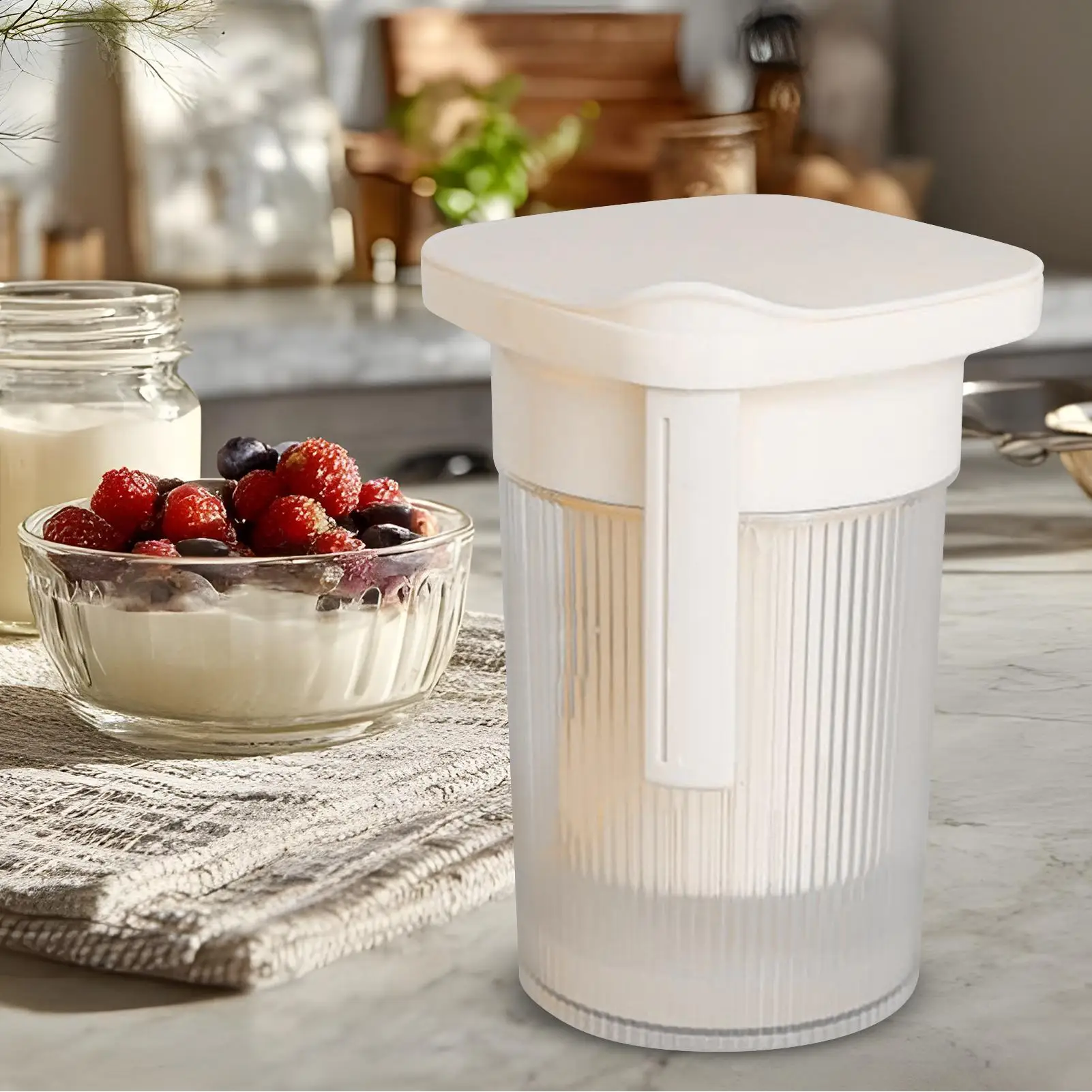 Hung Curd Strainer Milk Whey Separator Reusable Fine Mesh Strainer For Yogurt Making Cheese Fermentation Juice Extraction Coffee view 3