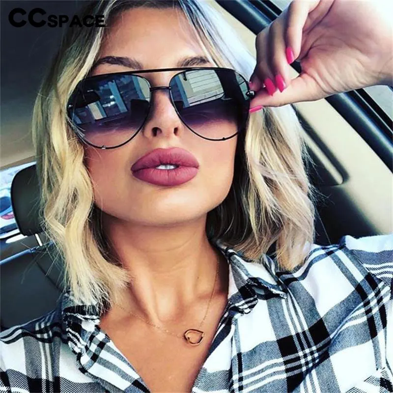 47726 XL pilot Sunglasses Oversized Australia Key Luxury Pilot Women Shades Vintage Brand Glasses Designer Female Oculos UV400