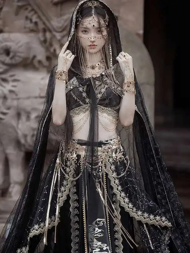 Chinese Style Dance Performance Costume Woman Exotic Charm Western Princess Attire Dress Classical Dance Clothes 2025 Hot Sale