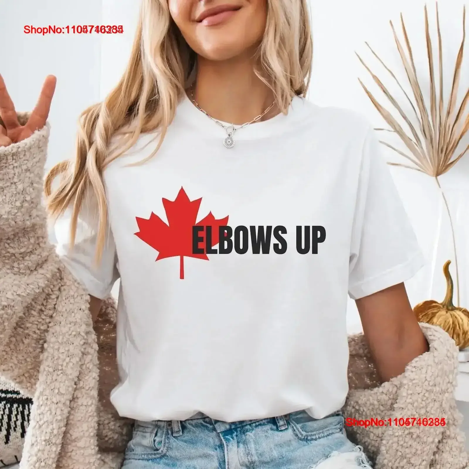 Elbows Up Canada T Shirt Is Not for Sale True North Strong and Free vintage Washed Casual Top Everyday Wear Slightly vintage