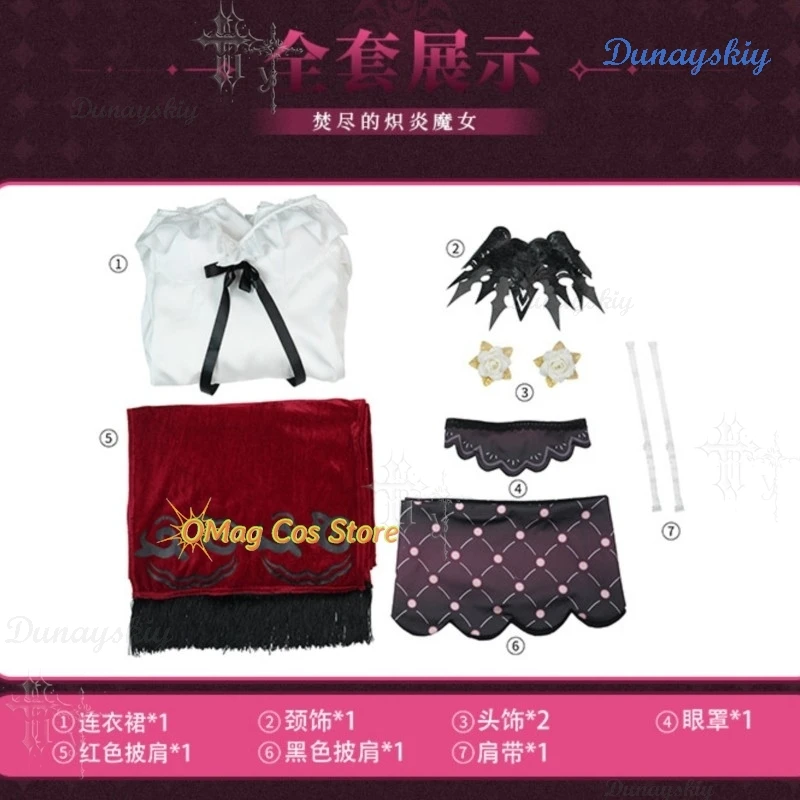 Genshin Impact Rosalyne Last Legacy Pajama Cosplay Costume Game Character Outfit For Comic Con Halloween Shooting Style view 5