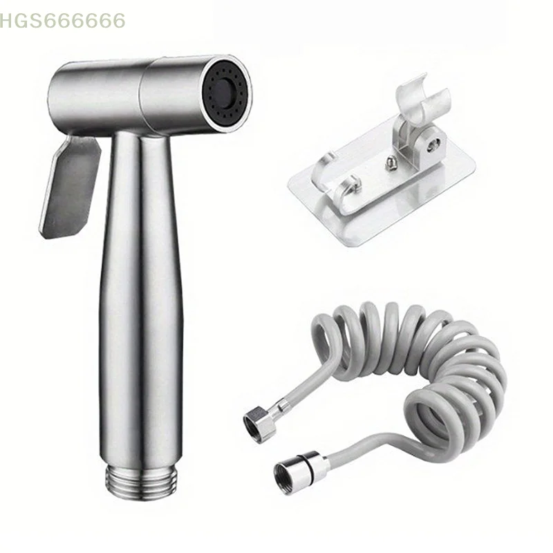 

Ручной распылитель для биде, насадка для душа, самоочищающийся, из нержавеющей стали 304, ручной душ-распылитель для биде, комплект