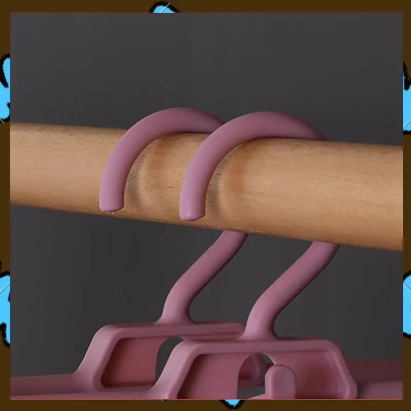 

Promotion! Trouser Rack With Adjustable Plastic Clip For Skirt Hook Save Space Clothes Rack Capable Of Attaching Underwear