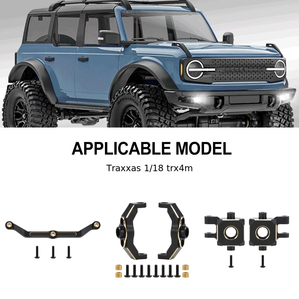 RCGOFOLLOW 1/18 Messing Stärkere Lenkstange RC Upgrade Teil Lenkgestänge Spurstange Für Trx4m RC Auto Teil