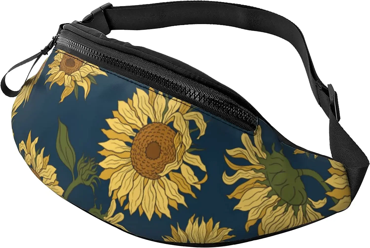 

Sunflower Fanny Packs for Women Men Adjustable Casual Waist Bag for Outdoors Hiking Sports Travel Cycling Running Party Hip Pack