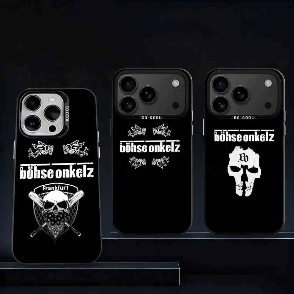 

B-Bohse-e O-Onkelz Band Phone Case For iPhone 11,12,13,14,15,16,17,Pro,Max,Plus,E,Air,Mini IMD Matte Black