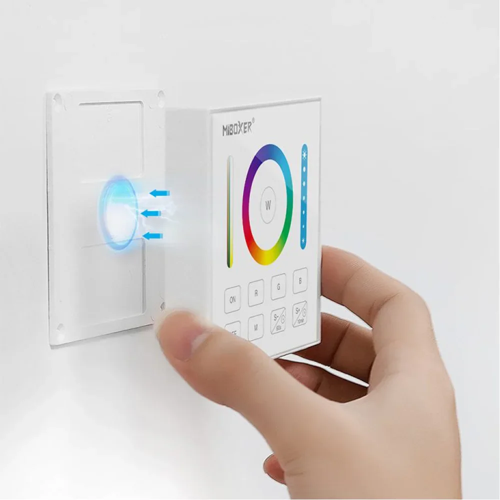 Miboxer Brightness/CCT/RGB/RGBW/RGB+CCT Smart Panel Remote Controller B0/B1/B2/B3 4-Zone Dimmer for Milight LED Controller/Lamp